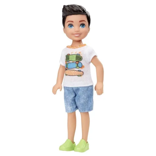 MINI BONECA - FAMÍLIA DA BARBIE - CHELSEA CLUB - MENINO SKATISTA - MATTEL - BARBIE - Brinquedos