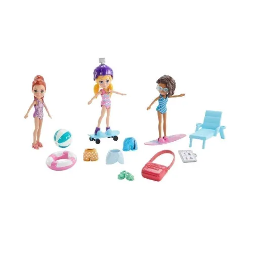 CONJUNTO DE BONECAS POLLY POCKET AVENTURA NA ÁGUA MATTEL - POCKET