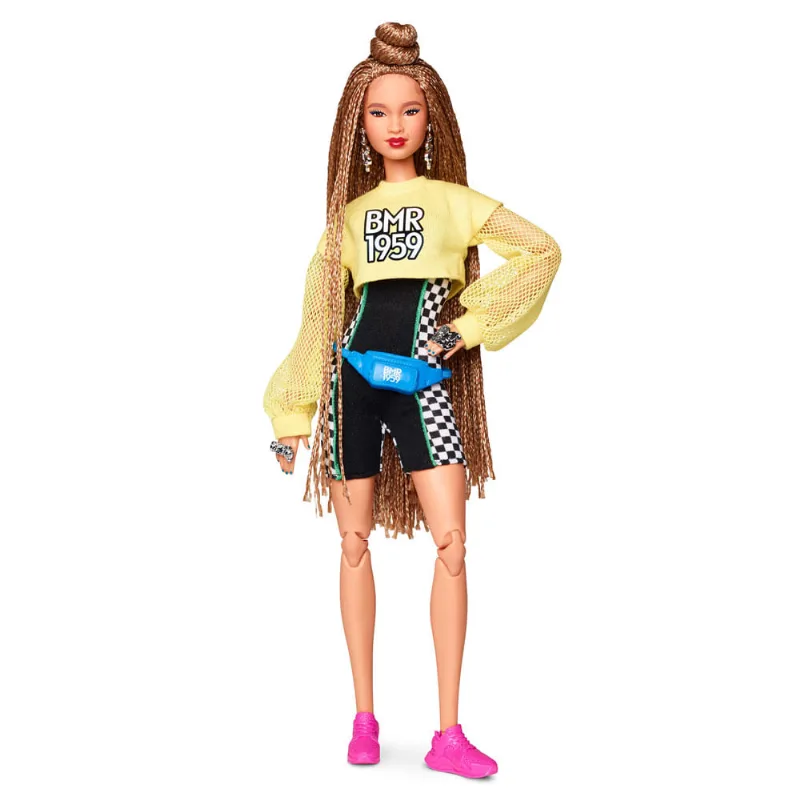 Boneca Barbie Colecionável - Série Herança Fashion - Cabelo Trançado - Bike Shorts - Mattel