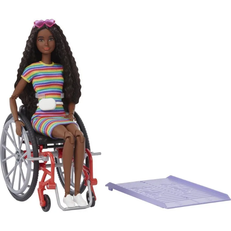 BARBIE MORENA FASHION CADEIRA DE RODAS