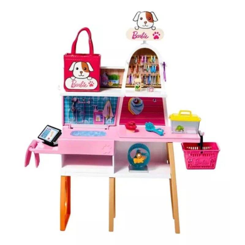 Boneca Barbie Conjunto Pet Shop com Boneca e Acessórios MATTEL - Mattel - Bonecos E Bonecas