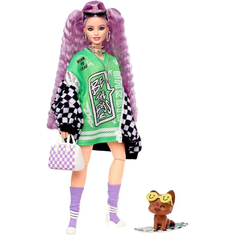 Boneca Barbie Extra 30cm Com Acessórios + Pet Mattel - GRN27