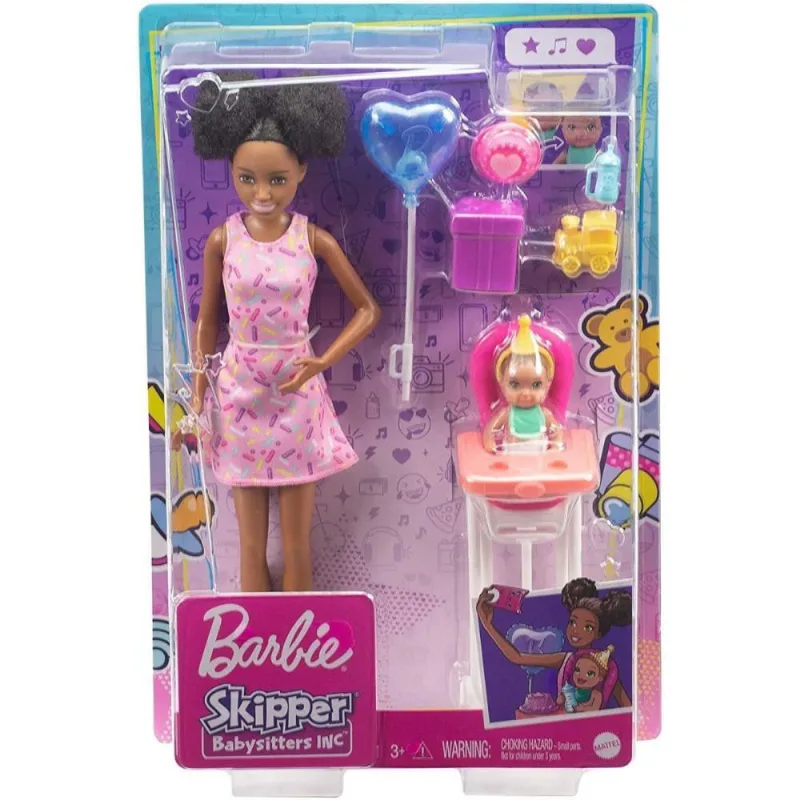 BARBIE FAMILY SKIPPER CJ ANIVERSARIO NEGRA