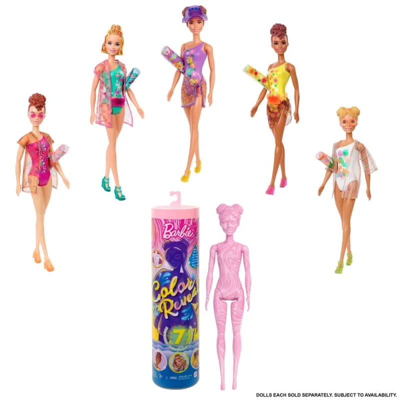 Boneca Articulada - Barbie - Color Reveal - Areia e Sol - Mattel - Mattel - Bonecos E Bonecas