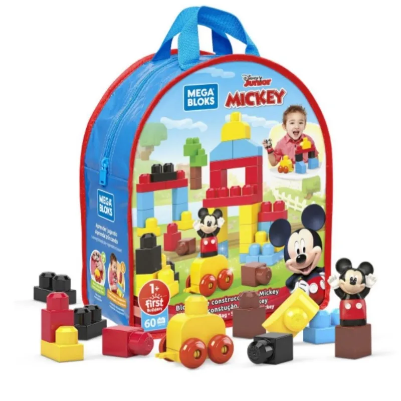 Mega Bloks Blocos de Montar - Bolsa 60 Peças Mickey - Mattel