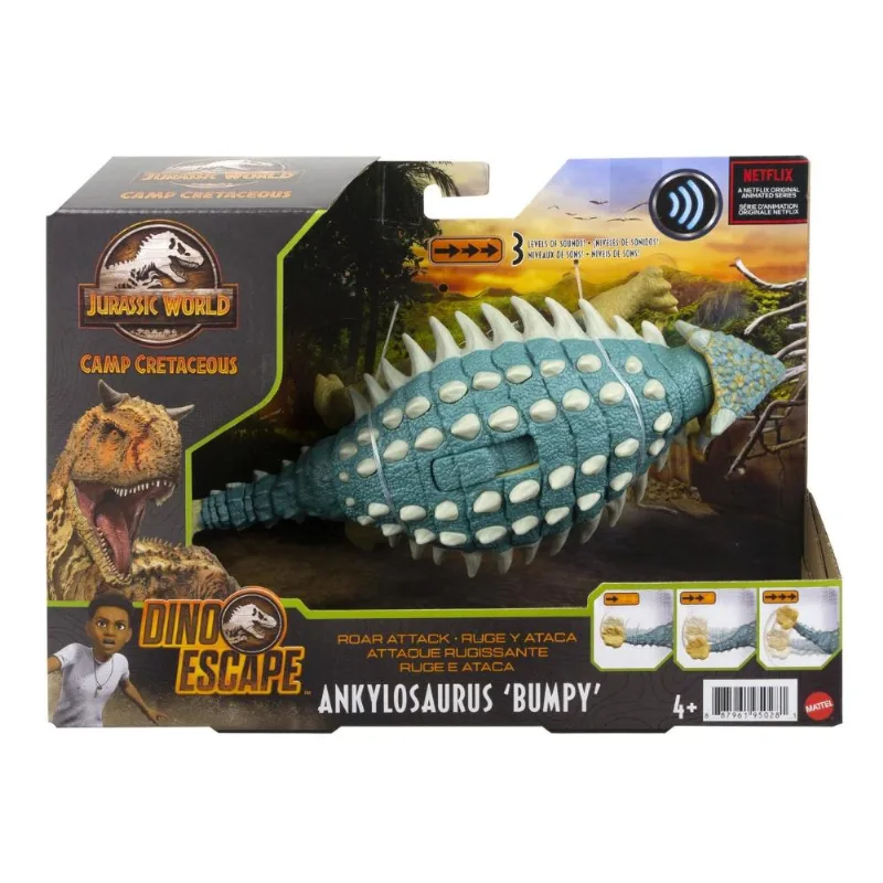 Boneco Dinossauro Ankylosaurus Bumpy Jurassic World Mattel