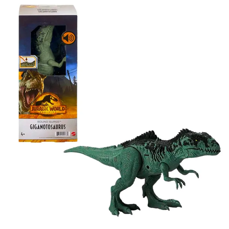 Dinossauro Jurassic World Dominion 30cm Giganotosaurus Com Som - Mattel HBK22