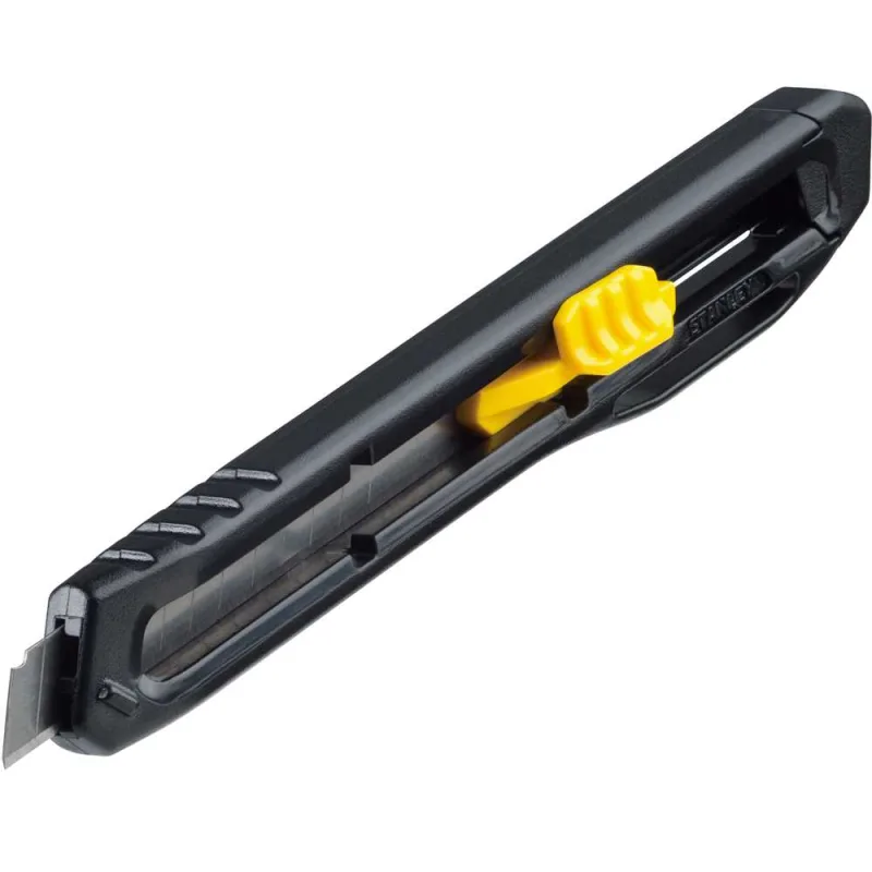 Estilete retrátil com trava automática 1 lâmina de 9 mm STANLEY - STANLEY - Ferramentas Manuais