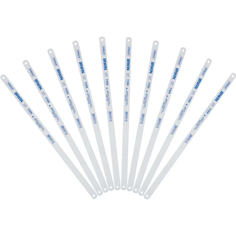 Lâmina para serra manual 12"x1/2" com 24 dentes bimetálica 10 peças IRWIN - IRWIN - Usinagem E Corte