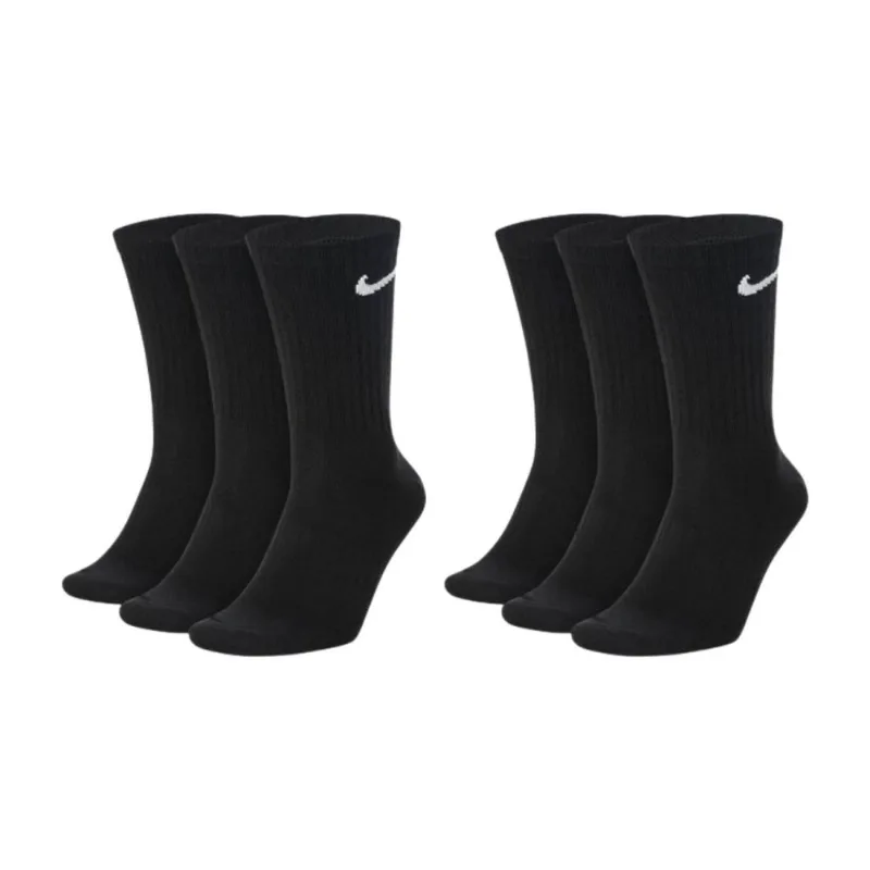 Meia Nike Everyday Lightweight 3 Pares G / Preto