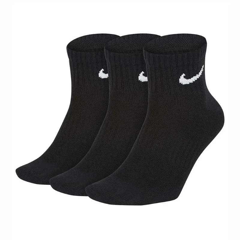 Meia Nike Everyday Lightweight Kit 3 Pares Preto SX7677-010.39/43