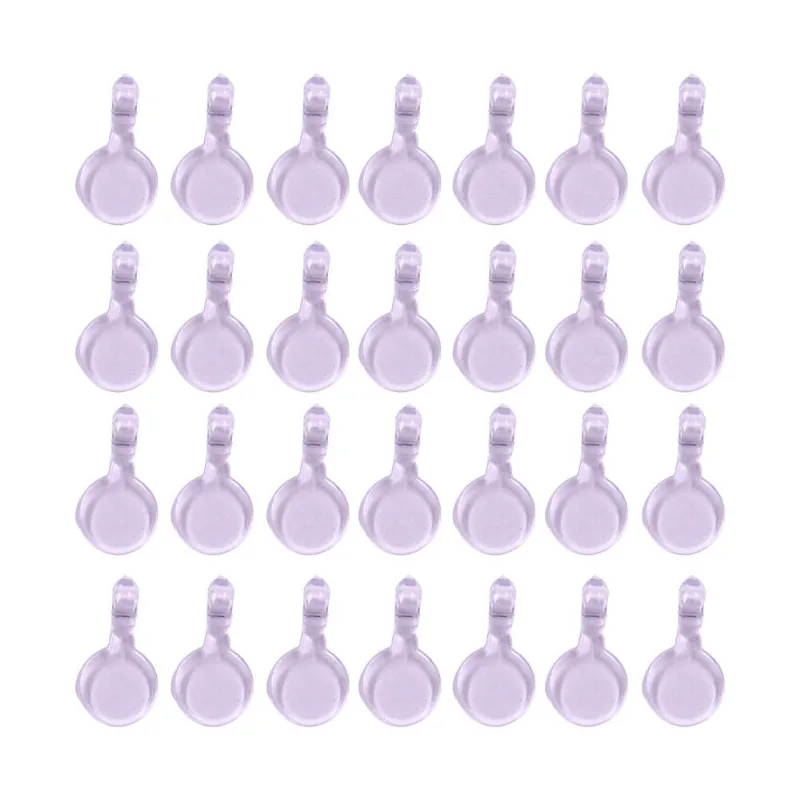 Adaptador 8X17mm Em Acrilico Com 100 Peças Cristal Transparente
