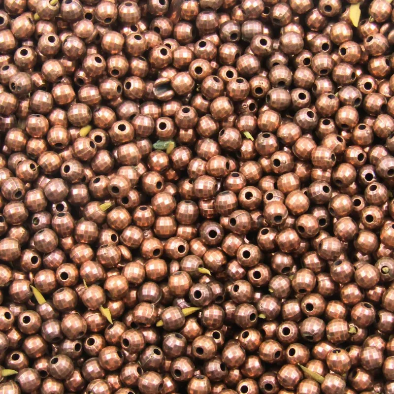 Bola Globinho Passante 04Mm Em Abs Com 50G 078 - Cobre 078