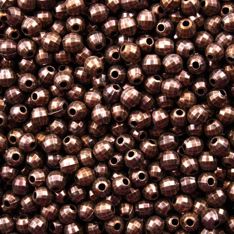 Bola Globinho Passante 05Mm Em Abs Com 50G 078 - Cobre 078