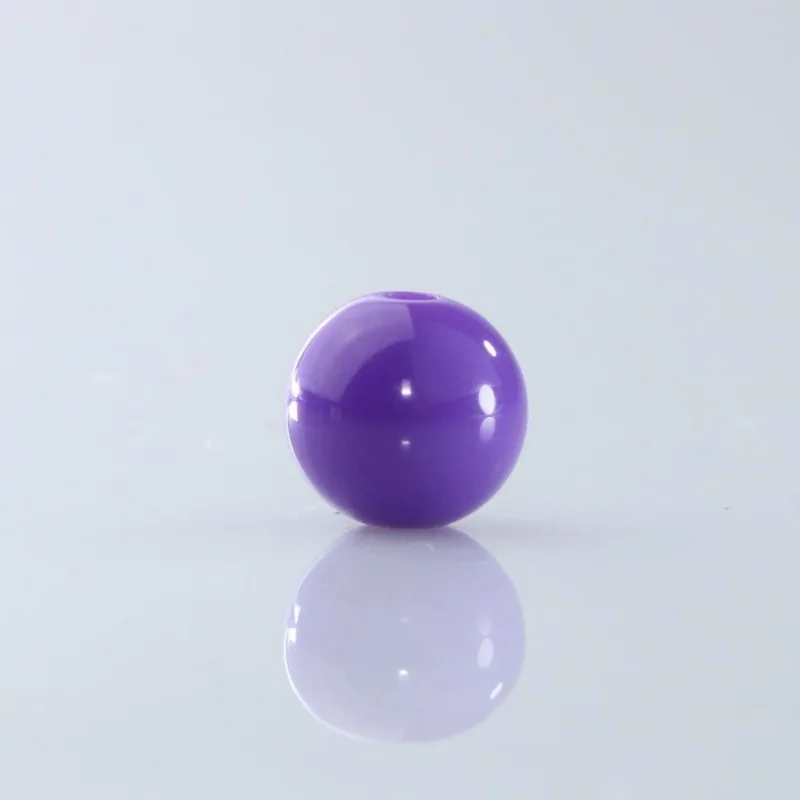 Bola Plastica Leitosa Passante 12Mm Com 50G Sb15 - Roxo 15