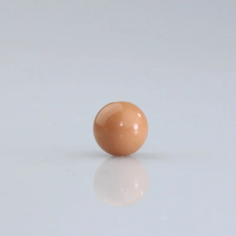 Bola Plastica Leitosa Passante 12Mm Com 50G Sb44 - Marrom Claro 44
