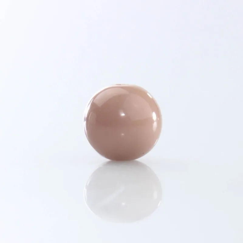 Bola Plastica Leitosa Passante 12Mm Com 50G 052Sb - Marrom Claro 052