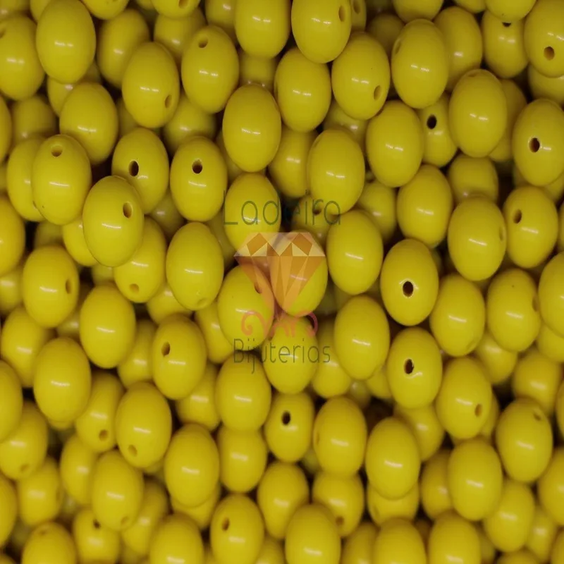 Bola Plastica Leitosa Passante 12Mm Com 50G Sb60 - Amarelo 60