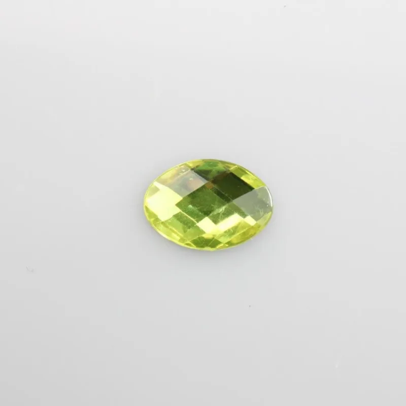 Chaton Para Colagem Oval Sextavado 13X18mm Em Acrilico Com 25G Q015 - Amarelo 15