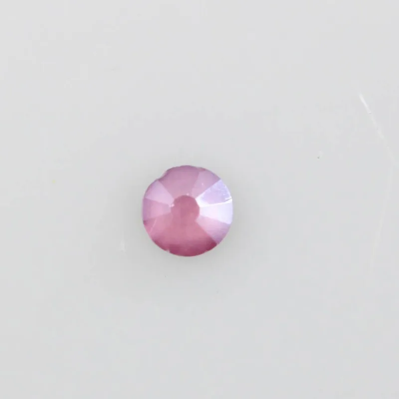 Chaton Para Colagem Redondo Ss20 Em Cristal Com 144 Peças 217 - Rosa Bebe