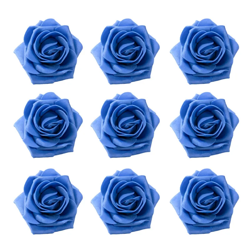 Flor De Eva 7Cm Com 05 Unidades 011 - Azul Royal 011
