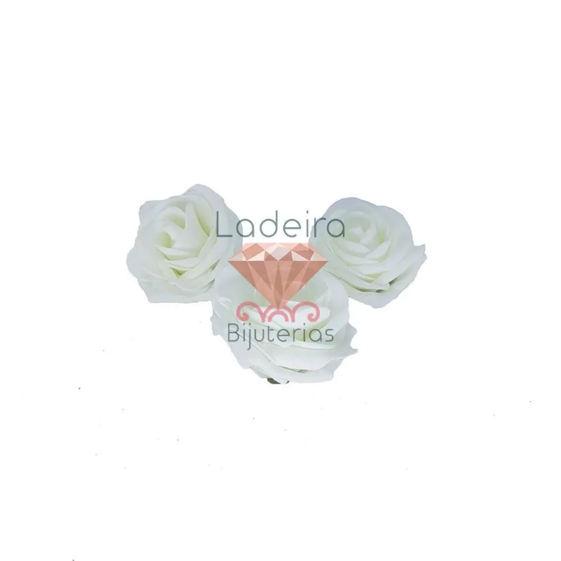 Flor De Eva 7Cm Com 05 Unidades 801 - Branca