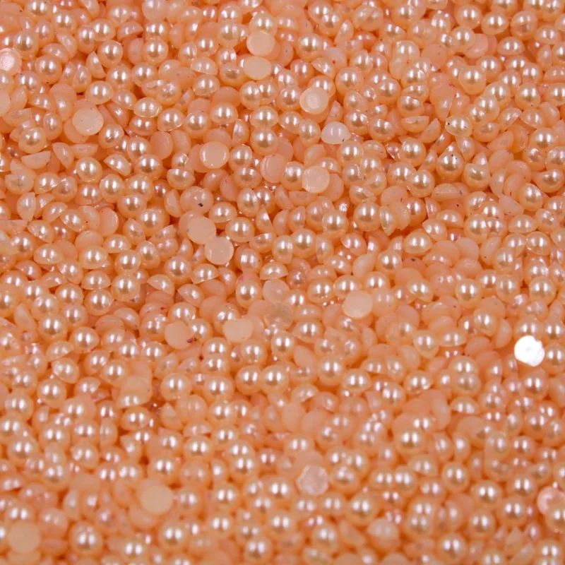 Meia Perola Para Colagem 03Mm Em Abs Com 50G 210 - Salmon