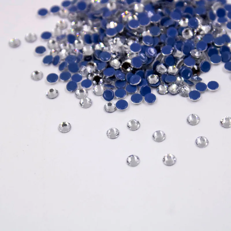 Chaton Para Colagem Redondo Hot Fix Ss10 Em Cristal Com 144 Peças 101K - Cristal 101