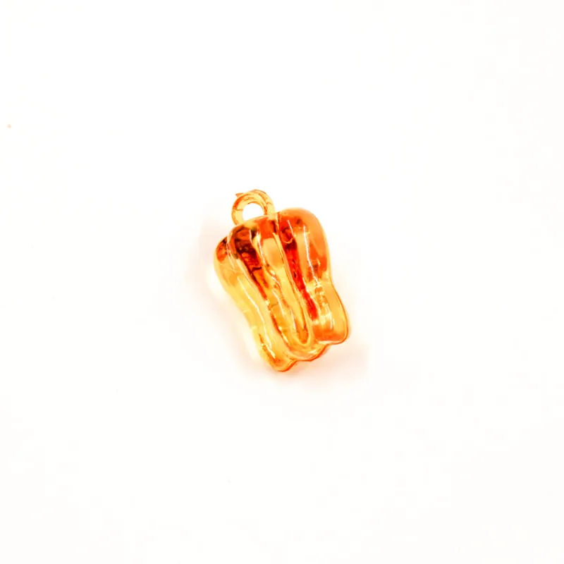 Pingente Pimentao 22X16mm Em Acrilico Com 50G 025 - Laranja 048