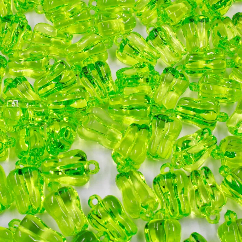 Pingente Pimentao 22X16mm Em Acrilico Com 50G 035 - Verde Claro