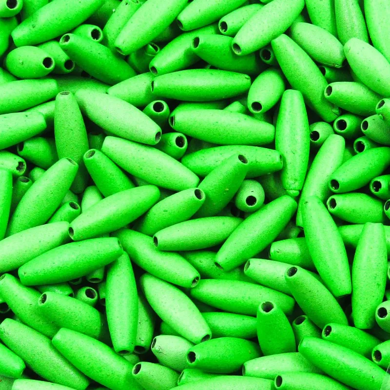 Arroz Liso Passante 5X17mm Em Abs Com 50Gr 036M - Verde Neon 036