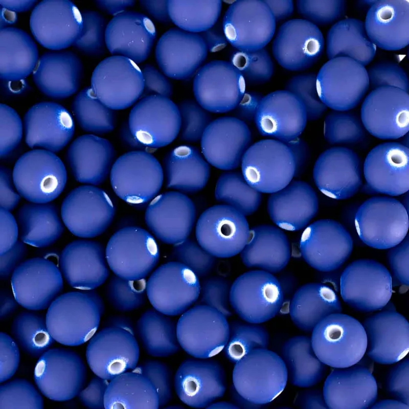 Bola Emborrachada Passante 10Mm Em Plastico Com 50G 237 - Azul Royal