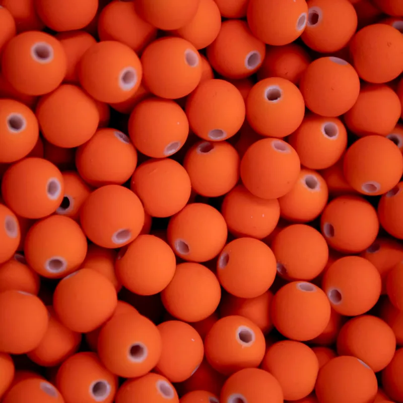 Bola Emborrachada Passante 08Mm Com 50G 025 - Laranja 048