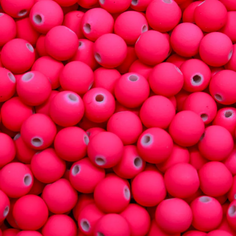 Bola Emborrachada Passante 08Mm Com 50G 034M - Pink Neon 034