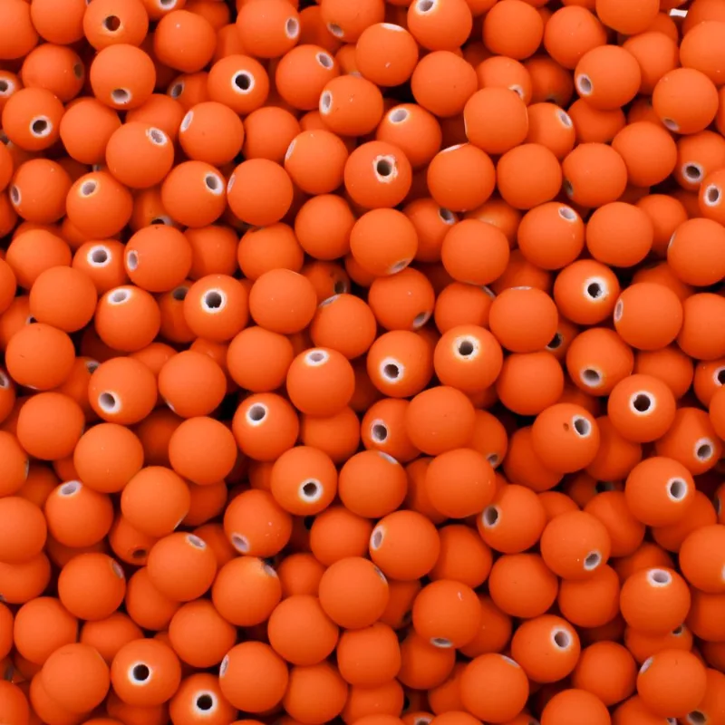 Bola Emborrachada Passante 08Mm Com 50G 208 - Laranja