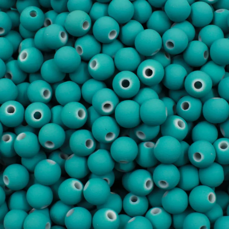 Bola Emborrachada Passante 08Mm Com 50G Verde Agua