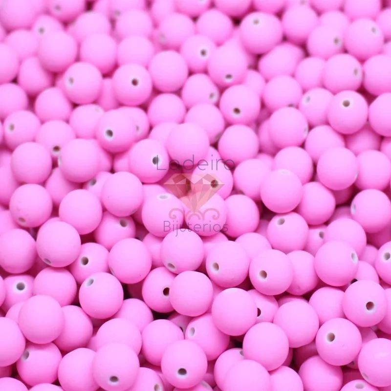 Bola Emborrachada Passante 08Mm Com 50G 705B - Rosa Claro 705