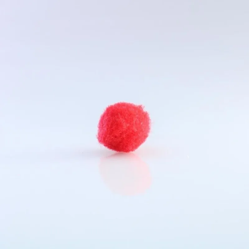 Pompom De Bolinha 15Mm Em Poliester Com 100 Peças 201 - Vermelho