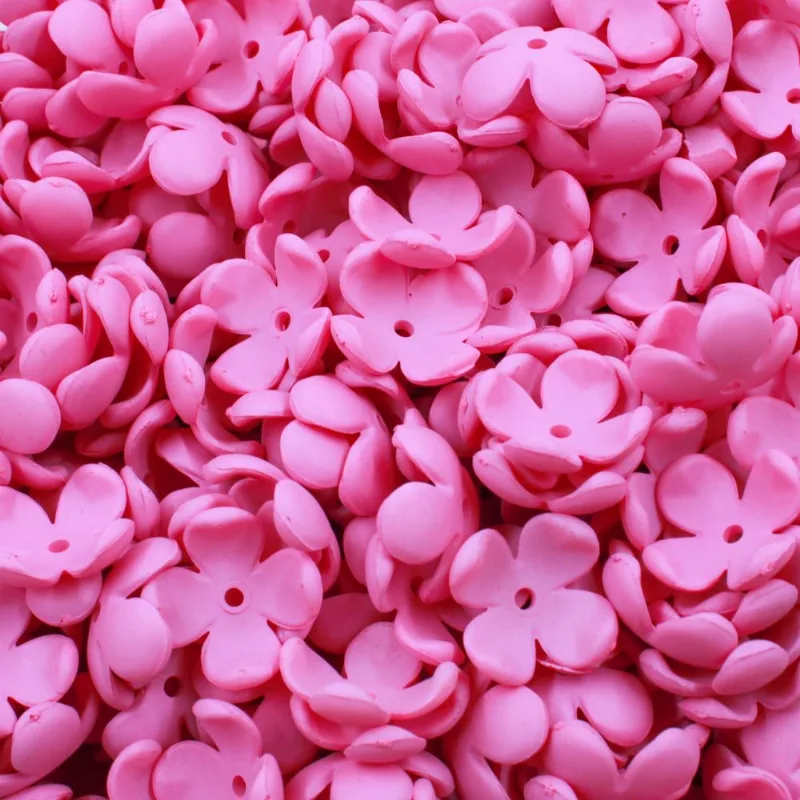 Entremeio Flor 16Mm Em Acrilico Com 50Gr 230 - Pink
