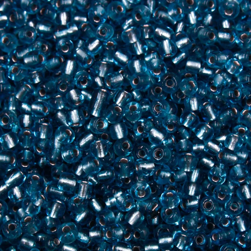 Miçangão Miolo 3.6Mm (6/0) Em Vidro Com 45G 212 - Azul Claro