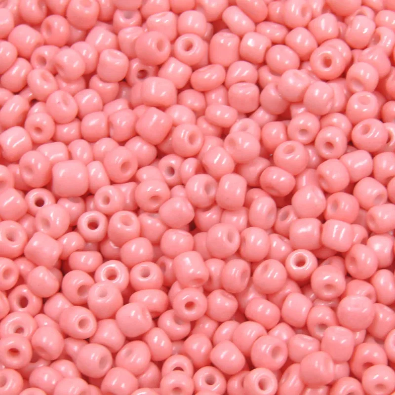 Miçangão Leitoso 3.6MM (6/0) em Vidro com 45G 210 - Salmon
