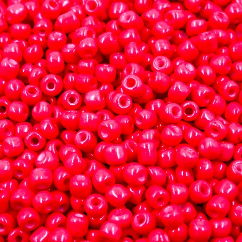 Miçangão Leitoso 3.6MM (6/0) em Vidro com 45G 213 - Rosa