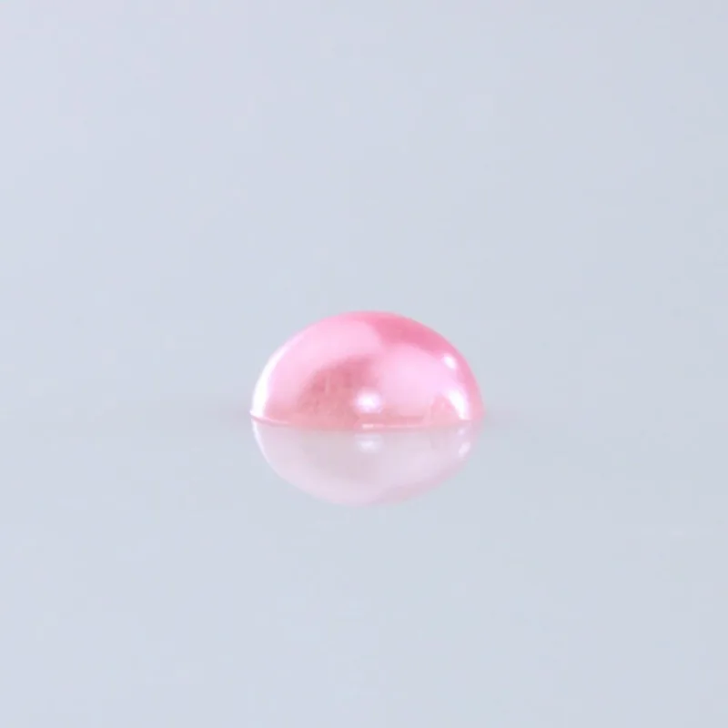 Meia Perola Para Colagem 10Mm Em Abs Com 50Gr 095P - Rosa 095