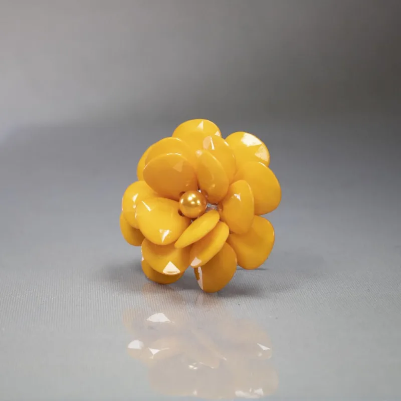 Flor Com Peneira 55Mm Com 03 Peças 025 - Laranja 048