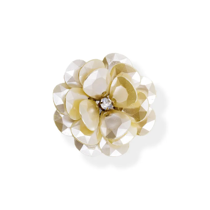 Flor Com Peneira 55Mm Com 03 Peças 224 - Perola