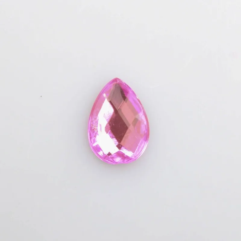 Chaton Para Colagem Gota 10X14mm Em Acrilico Com 25Gr Q017 - Rosa Claro