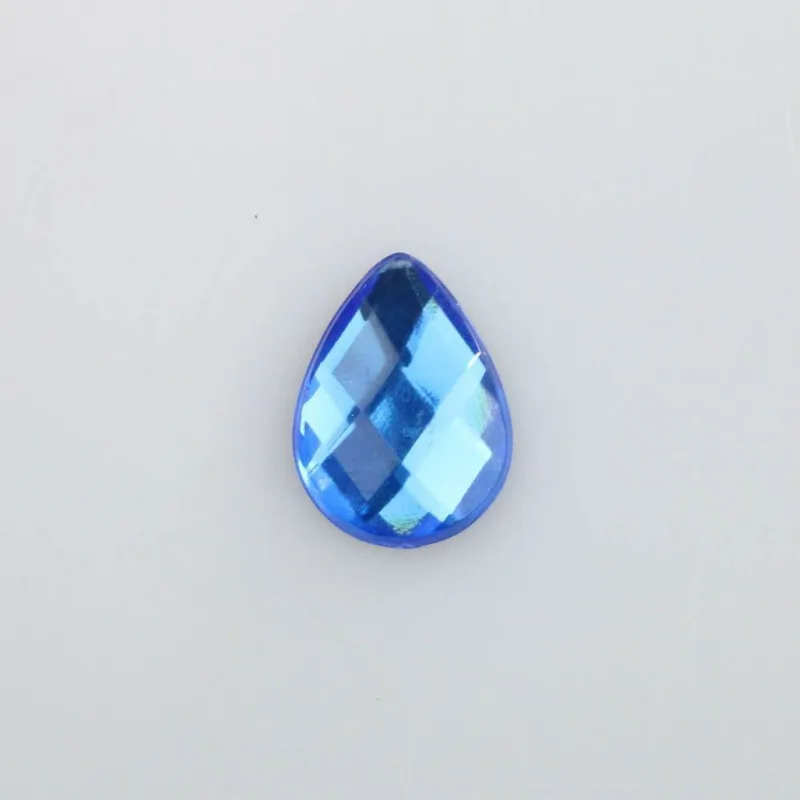 Chaton Para Colagem Gota 13X18mm Em Acrilico Com 25Gr Q024 - Azul