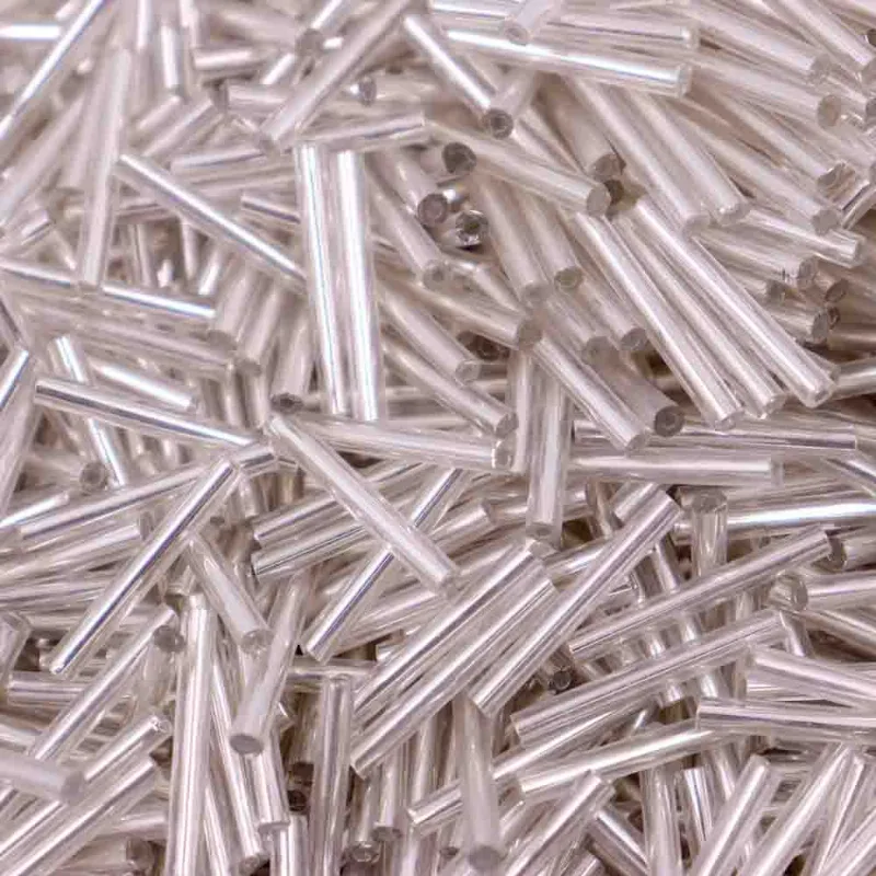 Canutilho 20Mm De Vidro Com 50Gr 021M - Cristal 21