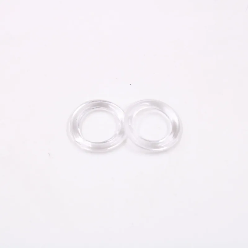 Borracha Para Oculos 18Mm De Plastico 100 Peças Cristal Transparente