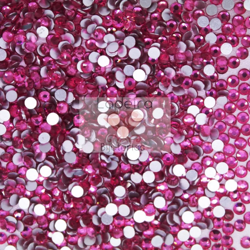 CHATON PARA COLAGEM REDONDO SS10 EM CRISTAL COM 144 PEÇAS 116Kr - Pink